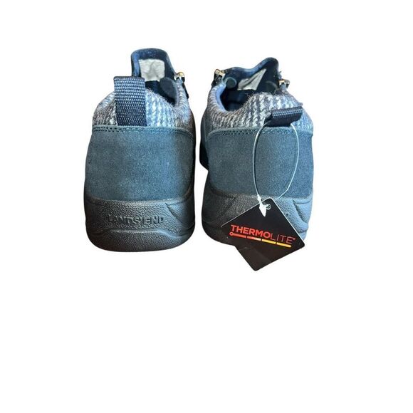 Lands' End All Weather Insulated navy Suede Zip Moc Shoes Women's 9.5D slip on - Picture 5 of 8